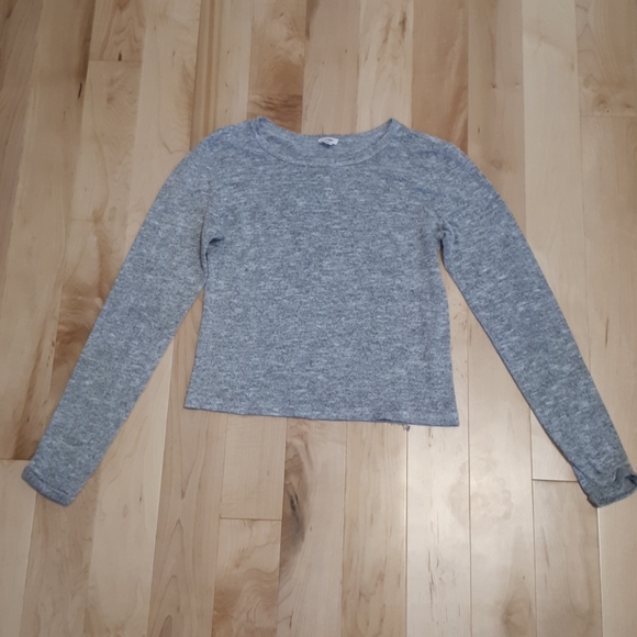 Grey cropped long sleeve - Picture 1 of 2
